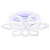 Потолочная светодиодная люстра Ambrella light FA3929  фото, kupilegko.ru
