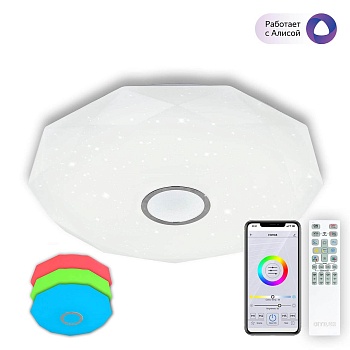 Потолочный светодиодный светильник Citilux Диамант Смарт CL713A100G  фото, kupilegko.ru