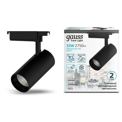 Трековый светодиодный светильник Gauss Track Light Led TR073  фото, kupilegko.ru