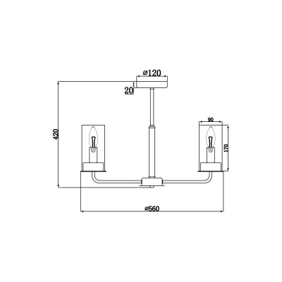 Потолочная люстра Vele Luce Licia VL1923L06  фото, kupilegko.ru