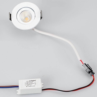 Мебельный светодиодный светильник Arlight LTM-R50WH 5W Warm White 25deg 020756 (+мебельные)  фото, kupilegko.ru