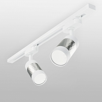 Трековые светильники Elektrostandard Mizar Mizar GU10 Белый/серебро (MRL 1007) однофазный  фото, kupilegko.ru