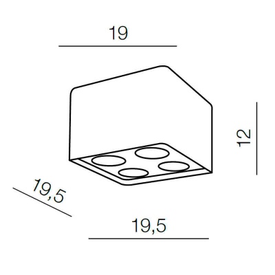 Накладной светильник Azzardo Nino 4 AZ0851  фото, kupilegko.ru
