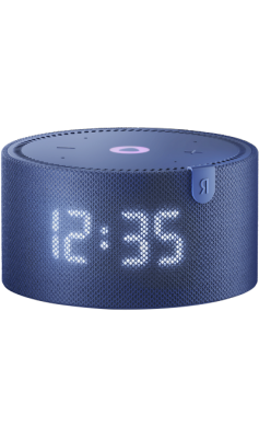 Умная колонка  новая Яндекс Станция Мини (с часами), синий сапфир  фото, kupilegko.ru