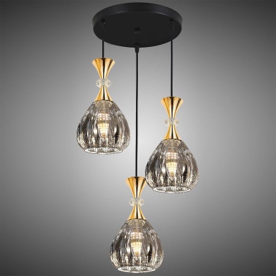 Подвесная люстра Reluce 09015-0.9-03 Smoke  фото, kupilegko.ru