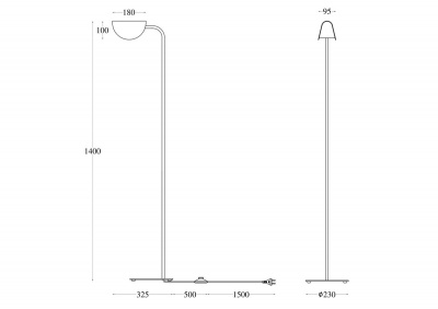 Торшер Maytoni Technical Mollis MOD126FL-01B  фото, kupilegko.ru