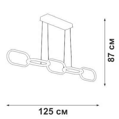 Подвесная светодиодная люстра Vitaluce V4695-0/5S  фото, kupilegko.ru