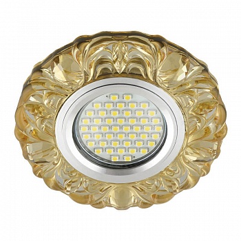Встраиваемый светильник Fametto Luciole Dls-L136 Gu5.3 Glassy/Yellow  фото, kupilegko.ru