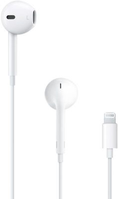 Проводная гарнитура Apple EarPods с разъёмом Lightning, белая  фото, kupilegko.ru