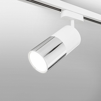 Трековые светильники Elektrostandard Double Topper Avantag Белый матовый/хром 6W 4200K (LTB27) однофазный  фото, kupilegko.ru