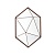 Vlad Hexagonal Cambridge Зеркало Theodore Alexander  фото, kupilegko.ru
