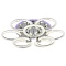 Потолочная светодиодная люстра Profit Light 8024/6+3 CHR  фото, kupilegko.ru
