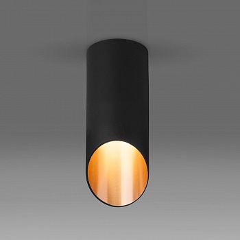 Потолочный светильник Elektrostandard DLN114 GU10 черный/золото 4690389151170  фото, kupilegko.ru