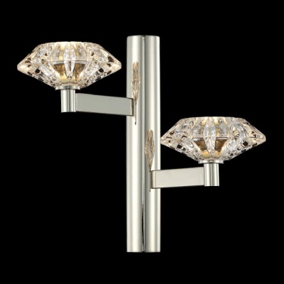 Бра, светильник настенный накладной Crystal Lux Rebeca AP2 Nickel  фото, kupilegko.ru
