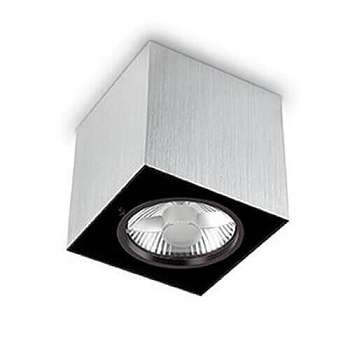 Потолочный светильник Ideal Lux Mood Pl1 D09 Square Alluminio 140926  фото, kupilegko.ru