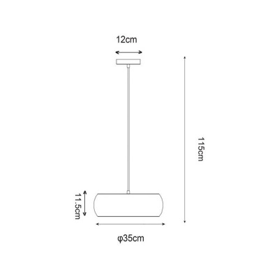 Подвесной светодиодный светильник Zumaline Oval P14071-D35  фото, kupilegko.ru