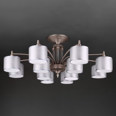 Подвесная люстра Eurosvet 60080/12 сатин-никель  фото, kupilegko.ru