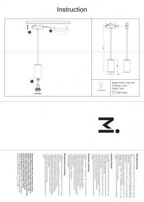 Трековые светильники Maytoni Track TR010-1-GU10-W  фото, kupilegko.ru