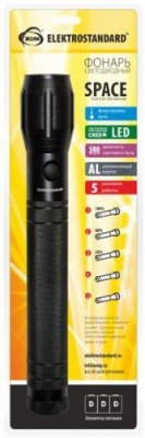 Фонарик Elektrostandard FLS10-32-10W 500m BK Черный (Space)  фото, kupilegko.ru