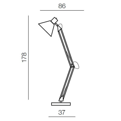 Торшер Azzardo Kipsar AZ2368  фото, kupilegko.ru