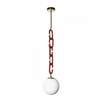 Подвесной светильник Loft IT Chain 10128P Red  фото, kupilegko.ru