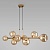 Подвесная люстра Eurosvet Roger 70113/8 янтарный  фото, kupilegko.ru
