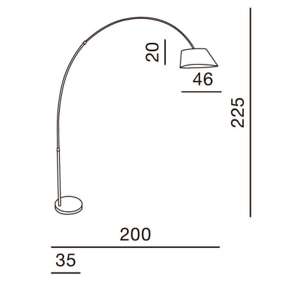 Торшер Azzardo Bard AZ1125  фото, kupilegko.ru