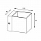 Настенный светильник Zumaline Transfer wl black 90842