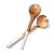 Mango & White Enamel Ложки для салата 2 шт. Hankar  фото, kupilegko.ru