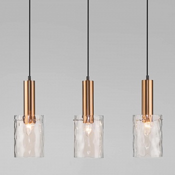 Подвесной светильник Eurosvet 50177/3 черный/бронза  фото, kupilegko.ru