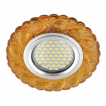 Встраиваемый светильник Fametto Luciole DLS-L147 Gu5.3 Glassy/Gold  фото, kupilegko.ru