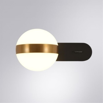 Бра, светодиодный светильник настенный накладной Arte Lamp A2125AP-1BK  фото, kupilegko.ru