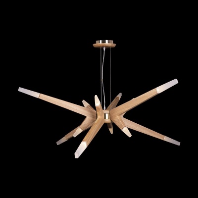 Подвесная светодиодная люстра Loft IT 10160 Light wood  фото, kupilegko.ru
