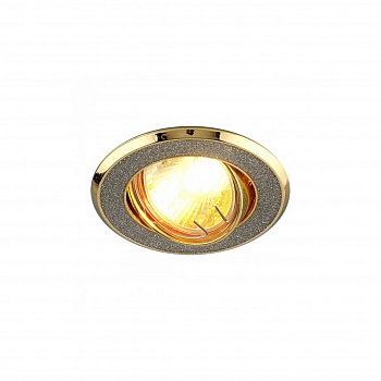 Встраиваемый светильник Elektrostandard 611 MR16 SL/GD серебряный блеск/золото 4690389000119  фото, kupilegko.ru