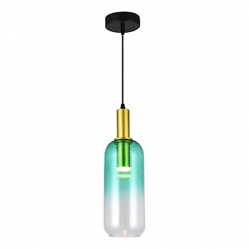 Подвесной светодиодный светильник Toplight Gwendolyn TL1217H-01GR  фото, kupilegko.ru