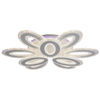 Потолочная светодиодная люстра Profit Light 8080/6+3 WHT  фото, kupilegko.ru