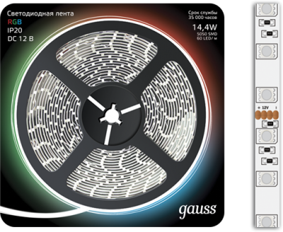 LED лента Gauss 312000414  фото, kupilegko.ru