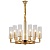 Подвесная люстра Lumina Deco Donatti LDP 8011-12 F.GD  фото, kupilegko.ru