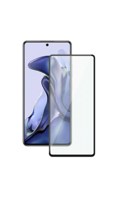 Защитное стекло Deppa для Xiaomi 11T 2.5D Full Glue (черная рамка)  фото, kupilegko.ru