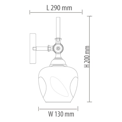 Бра, светильник настенный накладной De Markt 605023201  фото, kupilegko.ru