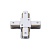 Соединитель для шинопроводов Х-образный Volpe UBX-Q122 G41 WHITE 1 POLYBAG UL-00006060  фото, kupilegko.ru