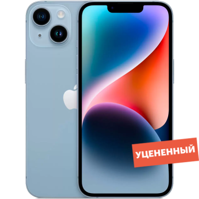 Смартфон, мобильный телефон Apple iPhone 14 256GB Голубой Dual Sim уцененный товар (для других стран)  фото, kupilegko.ru