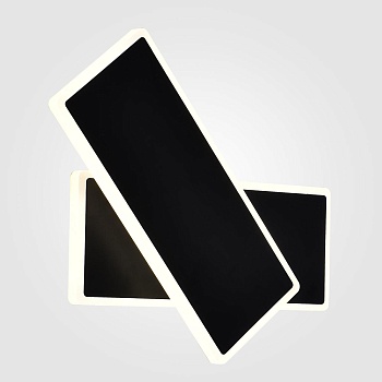 Настенный светодиодный светильник Elektrostandard Twirl 90316/2 черный 4690389174179  фото, kupilegko.ru