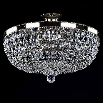 Потолочный светильник Artglass Gerta Dia 450 Nickel CE  фото, kupilegko.ru