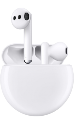 Bluetooth-гарнитура HUAWEI FreeBuds 3, глянцево белая  фото, kupilegko.ru