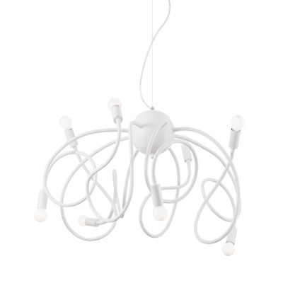 Подвесная люстра Ideal Lux Multiflex SP8 Bianco 141893  фото, kupilegko.ru