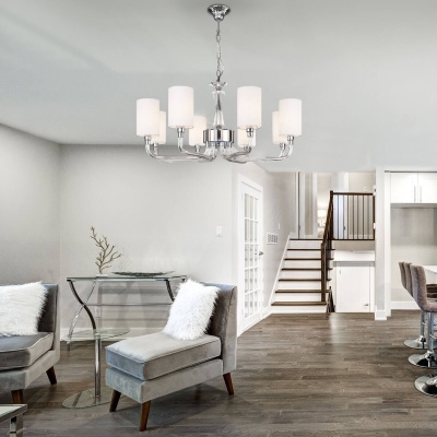 Подвесная люстра Eurosvet Catania 60120/8 хром Smart  фото, kupilegko.ru