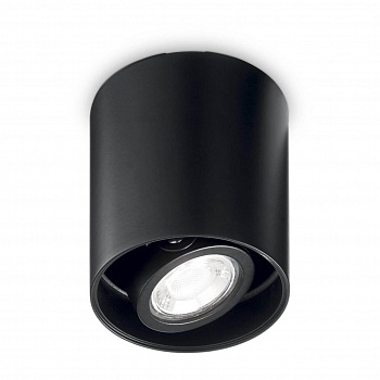 Потолочный светильник Ideal Lux Mood PL1 D09 Round Nero 243924  фото, kupilegko.ru