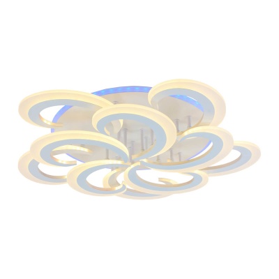 Потолочная светодиодная люстра Profit Light 8462/5+5A WHT  фото, kupilegko.ru