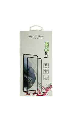 Защитное стекло LuxCase для Galaxy M12 3D Full Glue (черная рамка)  фото, kupilegko.ru